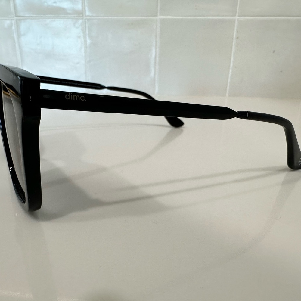 Dime Optics Black Gradient Square Sunglasses - image 3